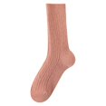 thumbnail image 5 of Yuanlong Womens Crew Socks Knit Socks Autumn And Winter Solid Ribbed Cozy Everyday Casual Wear Hosiery, 5 of 5