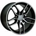 thumbnail image 3 of New 19 Inch Aluminum Wheel for 05-13 Chevrolet Corvette Satin Machined Rim, 3 of 6