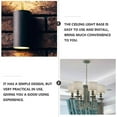 thumbnail image 3 of Extra Depth Ceiling Plate, Pendant Light Accessories With High-Quality Metal For Chandelier Or Wall Lamp (3Pcs), 3 of 5