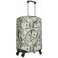 thumbnail image 3 of Money Luggage Suitcase Covers Elastic Washable 100 Dollar Bill Cash Present Luggage Protector Travel Suitcase Protective Cover For Kid And Adult, M (Fit 22-24 Inch Luggage), 3 of 6