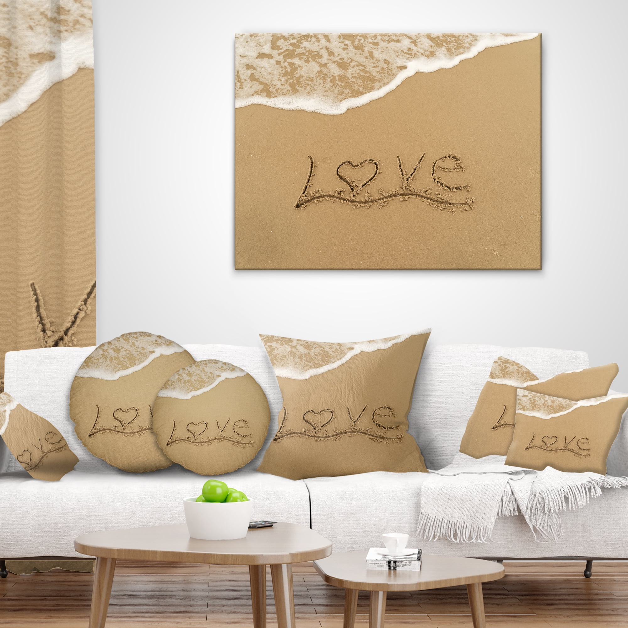 Designart 12" x 20" Multi-color Polyester Throw Pillow