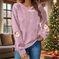 thumbnail image 2 of yoeyez Christmas Sweatshirts for Women Retro Santa Claus Graphic Sweatshirts Xmas Long Sleeve Shirts Crewneck Pullover Tops, 2 of 7