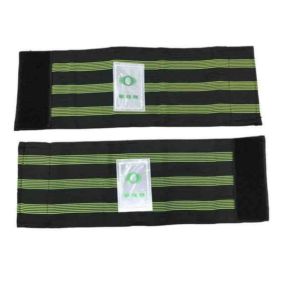 Anuirheih 2Pcs Bicycle Ankle Leg Strap, Cycling Bike Reflective Wrist Ankle Bind Bands Clip Strap for Outdoors(Green)