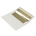thumbnail image 2 of JAM Paper A7 Foil Envelopes, 5 1/4 x 7 1/4, Ecru with Gold Foil, 50 per Pack, 2 of 3