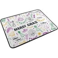thumbnail image 2 of Coolnut Mardi Gras Door Mats Non-Slip Washable Indoor Outdoor Entrance Welcome Floor Mat for Kitchen Bathroom Bedroom Home Decor,23.6"x15.7", 2 of 6