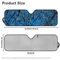 thumbnail image 6 of Uorisanigo Windshield Sun Shade for 2007-2023 Wrangler Rubicon Sahara TJ JK JKU 2 & 4 Door, Sunshades Heat Shield, Aluminum Foil Structure, Blue Hunting Camo Forest Car Sun Shade, 6 of 7