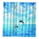 thumbnail image 5 of Cortinas con impresión digital 3D para sala de estar y dormitorio 2 Ballenas bailando, 5 of 7
