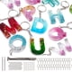 thumbnail image 1 of Kit de moldes de resina de alfabeto de silicona de 134 piezas, molde de silicona con números de letras hacia atrás, moldes de fundición de resina epoxi, juego de fabricación de llaveros con 1 taladro, 1 of 7
