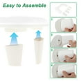 thumbnail image 3 of Unique Bargains Arm Rest for Nails Tech U Shaped with Detachable Brackets with Non-slip Pads Arm Rest Pillow White, 3 of 7