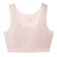thumbnail image 5 of WhouRiu Big Girl Training Bra with Padded Stretch Seamless Cotton Sports Bra Children Soft Breathable Bralette Pink,Size 9-12, 5 of 5