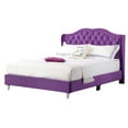 thumbnail image 5 of Transitional Purple Upholstered Full Bed, 5 of 5