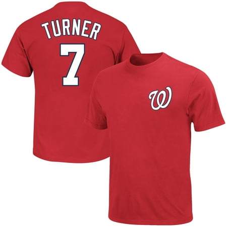 Trea Turner Washington Nationals Majestic Youth Player Name & Number T-Shirt -
