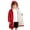 Red, variant on Girls Water Sports Parka Fleece Lined Swim Jacket Pool Changing Poncho Beach Coat for Swimming Navy Blue 4