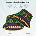 thumbnail image 3 of Vsdgher Carnival Mardi Gras Print Bucket Hat for Men&Women Bucket Hat Reversible Summer Double-Side-Wear Travel Gardening, Beach, Camping, Hiking, Fishing Cap, 3 of 5