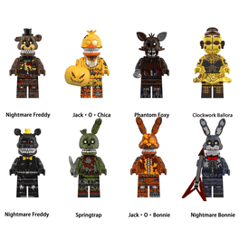 8PCS/Set Five Nights at Freddy's Minifigures Building Block Toys