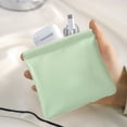 thumbnail image 3 of 1 pieza pequeña mini bolsa de almacenamiento bolsa de maquillaje multifuncional pequeña billetera cero: 11,5 * 12 * 1 cm Verde menta, 3 of 5