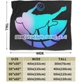 thumbnail image 3 of Basketball Blanket for Women Men, Cool Basketball Themed Design Printed Throw Blankets for Teens Adults Lap, Couch Bed, Warm Soft Cozy Blanket, 60"x 80", 3 of 6