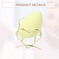 thumbnail image 6 of Unique Bargains 3pcs Love Shaped Beauty Egg Holder Makeup Sponge Case Drying Stand Cosmetic Egg Holder Gold Tone, 6 of 7
