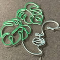 thumbnail image 5 of Handmadetneonsign Monstera Leaf Lady Neon Sign, Monstera Leaf Line Wall Art Decor, Bedroom Home Wall Decor, 5 of 5