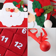 thumbnail image 4 of Santa Christmas Advent Calendar, 3D Felt Hanging Advent Calendar Reusable Countdown to Christmas Calendar for Kids Christmas Decorations Gifts, 4 of 7
