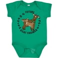 thumbnail image 3 of Inktastic Future Goat Farmer with Cute Goats and Hoof Prints Boys or Girls Baby Bodysuit, 3 of 5
