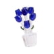 thumbnail image 5 of Figuras decorativas de rosas de cristal, colección realista, decoración del hogar para Navidad. azul, 5 of 9