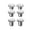 White, variant on Thumbstick Set for 5Pro Joystick Hats Metal and Plastic Blend Superiorsly Control in Fast Speed Game
