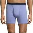 thumbnail image 2 of Hanes Premium Men's Boxer Briefs 6-Pack Cotton Modal Blend Luxury Softness FreshIQ, 2 of 5