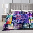 thumbnail image 4 of Happy 16th Birthday Blanket Gifts For Kids Adults - Lightweight Throw Blanket For Bedroom Living Room Decor Soft Fuzzy Fleece Cozy Plush Bed Couch 40"X30", 4 of 7