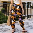 thumbnail image 5 of Womens Halloween Pajamas Pants Halloweens Yoga Pajamas Comfy Stretch Drawstring Pajamas Sleepwear Pjs Women, 5 of 6