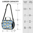 thumbnail image 4 of FORMRS Student Lunch Bag Insulated Reusable Cooler Box with Zipper Pockets, Playful Fried Eggs, 4 of 9