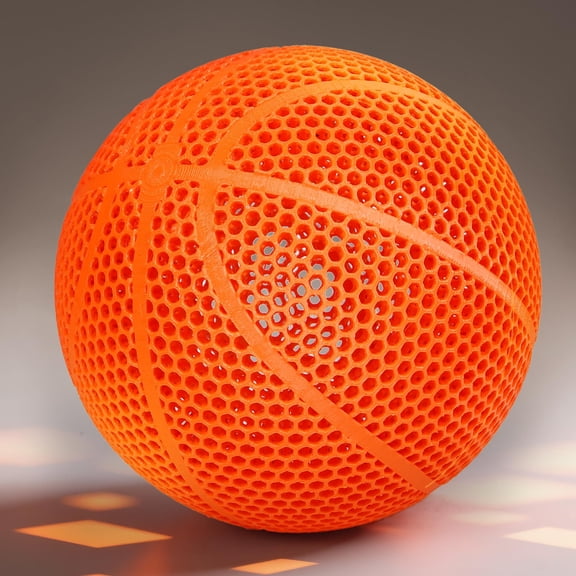 3D-Printed Airless Basketball | Silent Basketball for Quiet Dribbling & Indoor Training