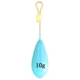 thumbnail image 2 of 8uds. Plomo luminoso para pesca, pesas que brillan en la oscuridad, accesorios para señuelos de pesca (10g), 2 of 2