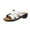 White, variant on Abcnature Women Sandals Clearance 2023! Women's Platform Wedge Sandals with Arch Support Round Toe Thick Heeled Shoes Beach Sandals Non-Slip Causal Slippers Summer Athletic Outdoor Beach Sandals