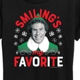 thumbnail image 3 of ELF - Christmas Smilings My Favorite - Women's Short Sleeve Graphic T-Shirt, 3 of 5