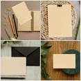 thumbnail image 3 of OULII 150 Sheets Light Brown Rectangular Kraft Paper for Letter Writing Retro Style Stationary Paper, 3 of 8