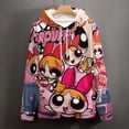 thumbnail image 4 of The Powerpuff Girls Unisex Adult Hoodie Casual Hooded Sweatshirt Pullover Novelty 3D Printed Sweater Jacket S, 4 of 8