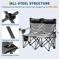 thumbnail image 4 of DSstyles Oversized Padded Camping Chairs, Hevy Duty Folding Camp Chair - 500Lbs Support for Adults - Comfortable Camping Chair with High Back & Pillow, 1 Pack, 4 of 6