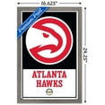 thumbnail image 3 of NBA Atlanta Hawks - Logo 21 Wall Poster, 14.725" x 22.375", Framed, 3 of 3