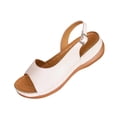 thumbnail image 2 of Cxenplz Sandals Women Wedge Shoes Walking Sandals Summer Parties and Casual Wear, 2 of 9