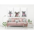 thumbnail image 2 of Awkward Styles Pink Bubble Gum Canvas American Gifts for Art Lovers Giraffe with Bubble Gum Lion Canvas Wall Art Gifts Koala Canvas Fine Art Print Digital Collage for Room Decor Set of 3 Printed Art, 2 of 4