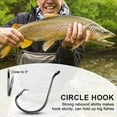 Circle Hooks Saltwater Fishing Hooks, 100pcs Offset Octopus Circle