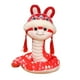 thumbnail image 3 of Juguete de peluche del año de la serpiente, muñeco de serpiente abrazable, lindo cojín de peluche de serpiente festiva. rojo, 3 of 9