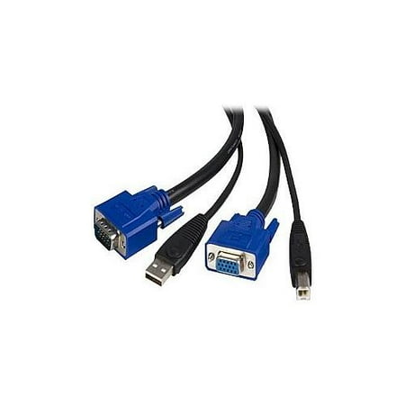 StarTech.com 2-in-1 Universal USB KVM Cable - Video / USB cable - HD-15, 4 pin U