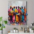 thumbnail image 4 of African Drummers Canvas Print Wall Art, Home Decor for Living Room Bedroom Hotel Cafe, 4 of 8