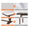 thumbnail image 6 of WAMPAT 5-pieces Farmhouse Dinning Table for 6-8,74.8" Kitchen Table Set with 2 Benches and 2 Chairs,Solid Wood Legs and Cushion Seat for Kitchen & Living Room,Espresso, 6 of 8