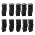 thumbnail image 1 of 200 Pcs Plastic Square Blanking End Caps Tube Inserts 25mm x 25mm, 1 of 5