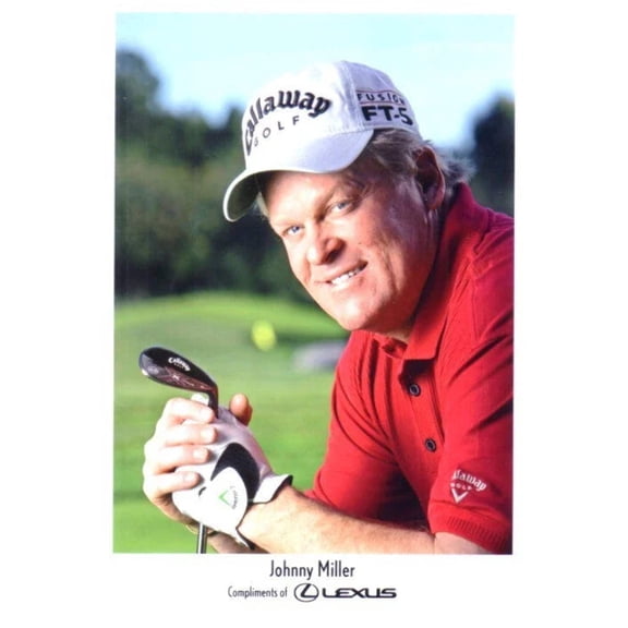 Johnny Miller Lexus promotional 5x7 golf photo