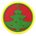 thumbnail image 1 of Christmas Absorbent Coaster Xmas Tree Snowflake Coaster Silicone Drink Coaster, 1 of 1
