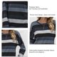thumbnail image 5 of Camisa de punto Poliéster Cuello redondo de moda Manga larga Rayas Primavera Verano Top para mujer, 5 of 6